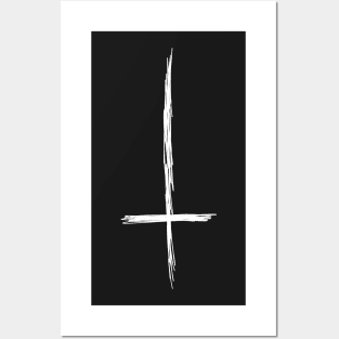 Gritty Inverted Cross Posters and Art